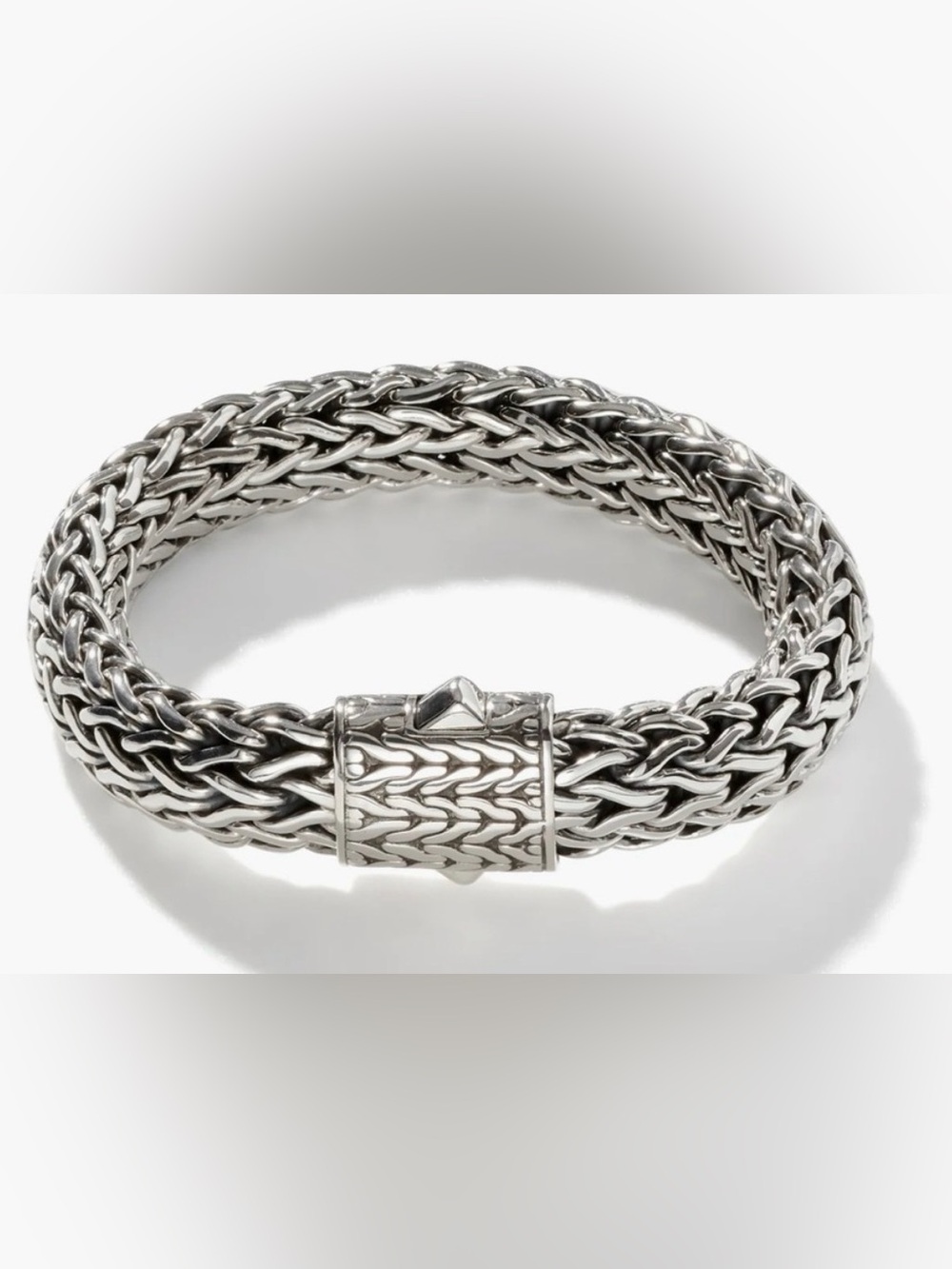 John Hardy Sterling Silver Icon Bracelet 10.5mm NWOT